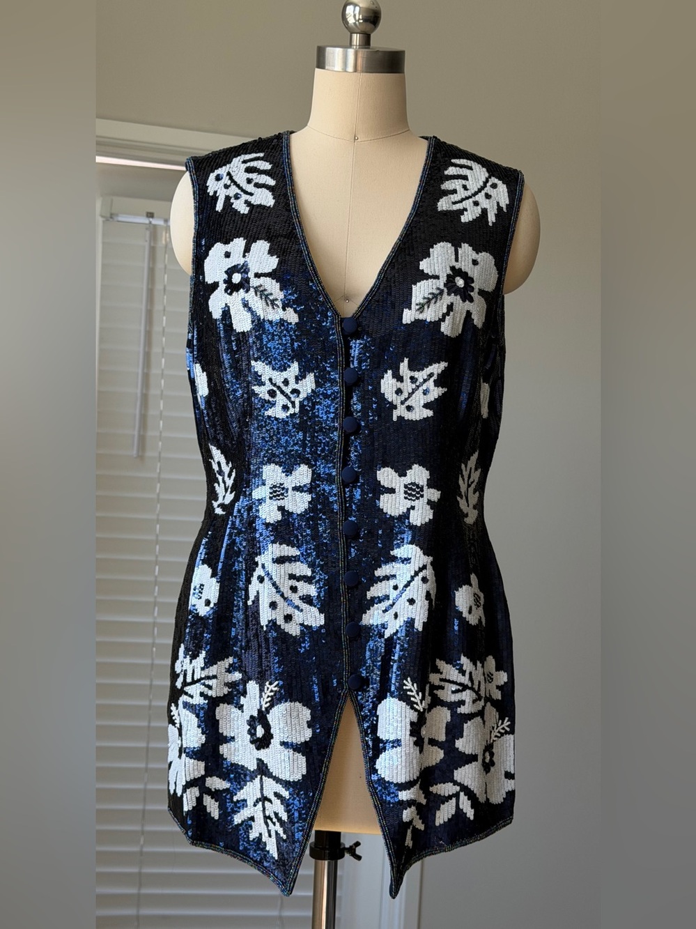 Vintage Escada Couture vest, size IT 40 / US 6 / M